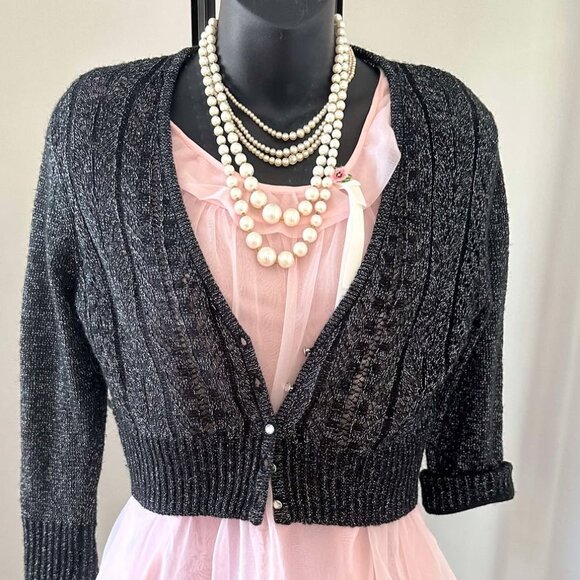 Cropped knit jacket - Picture 2 of 6